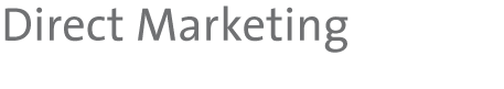 Direct Marketing, Mailings, Direktwerbung, Werbebrief